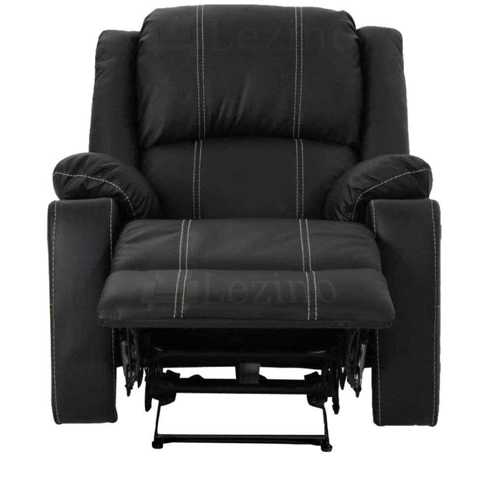 Lezino 1 Seater Manual Recliner Chair in Black Copy