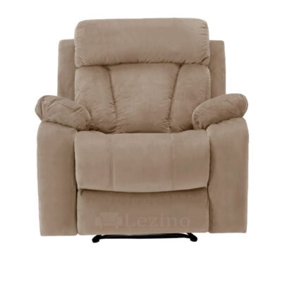 Lezino One Seater Manual Recliner in Beige Colour