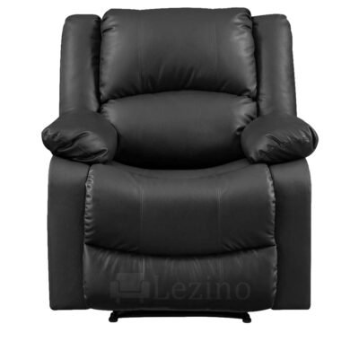 Lezino Single Seater Manual Recliner in Black Color