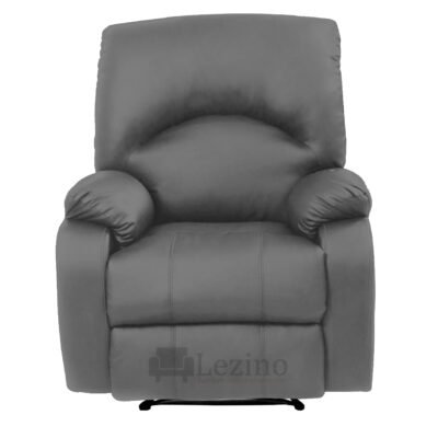 Lezino Single Seater Motorized Recliner Chair in Grey Colour Leatherette.