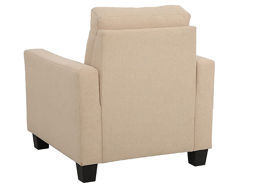 1 Seater Sofa in Beige Fabric 4 1 Seater Sofa 2
