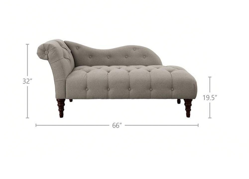Chaise Lounge Chesterfield Sofa in Fabric 5 Chaise Lounge 10